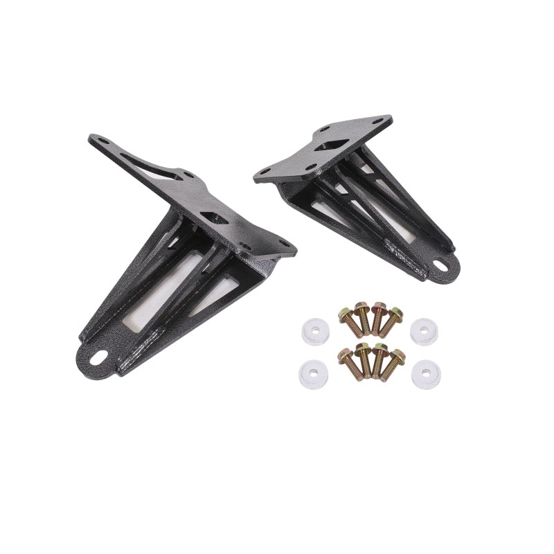 BMR 11-17 S197 Mustang Motor Mount Brackets – Black Hammertone