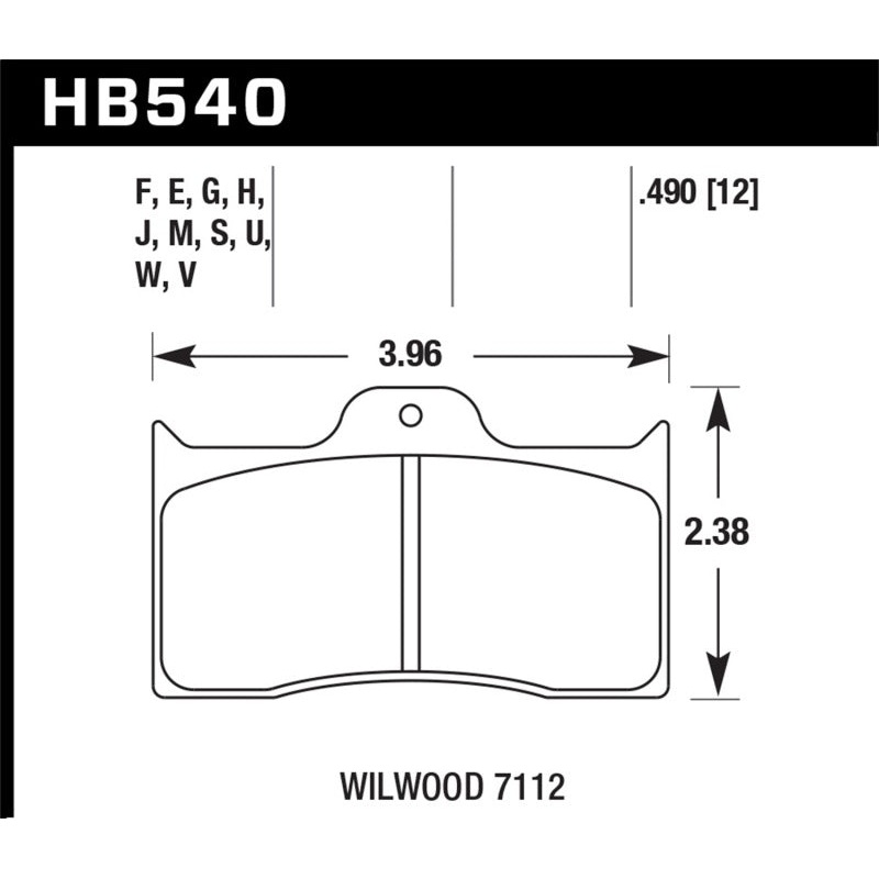 Hawk Wilwood HPS 5.0 Brake Pads