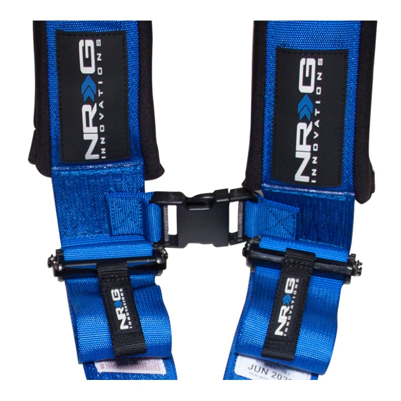 NRG SFI 16.1 5PT 3in. Seat Belt Harness / Latch Link – Blue