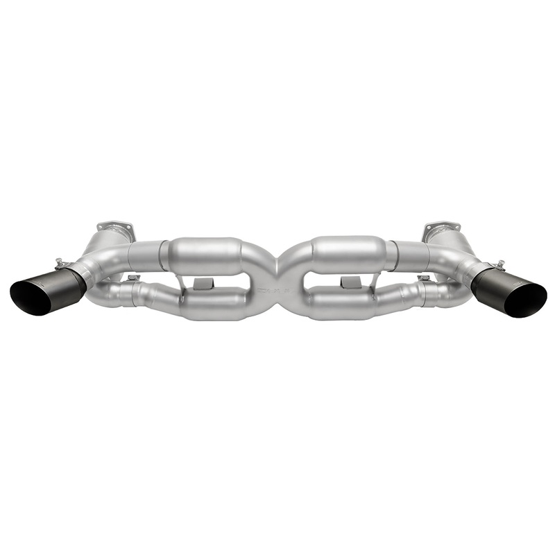 SOUL 10-12 Porsche 997.2 Turbo Sport X-Pipe Exhaust – GT2 Style Satin Black Tips