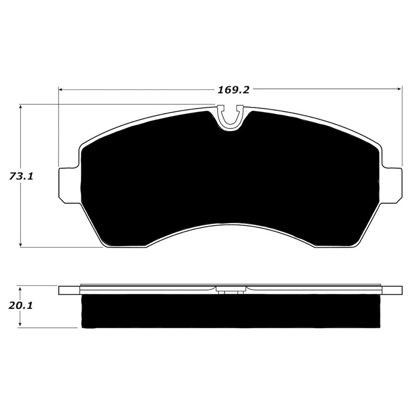 Porterfield Brake Pads for 2011 FREIGHTLINER SPRINTER 3500