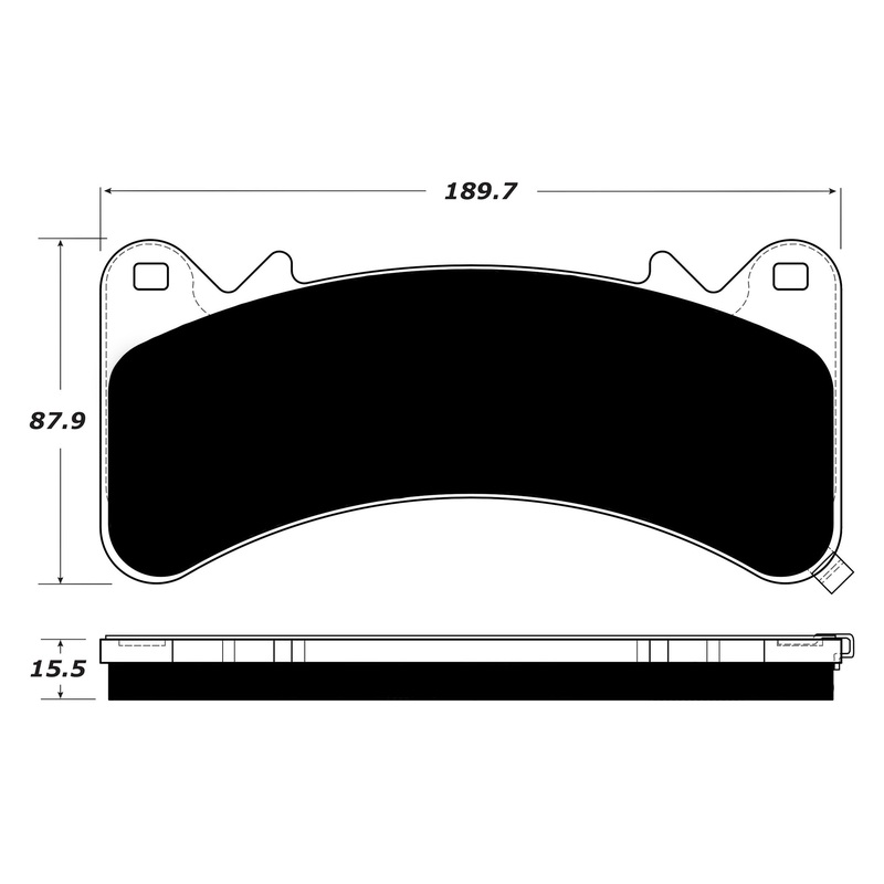 Porterfield Brake Pads for 2015 GMC YUKON XL 1500 / DENALI w/6 Piston BBK