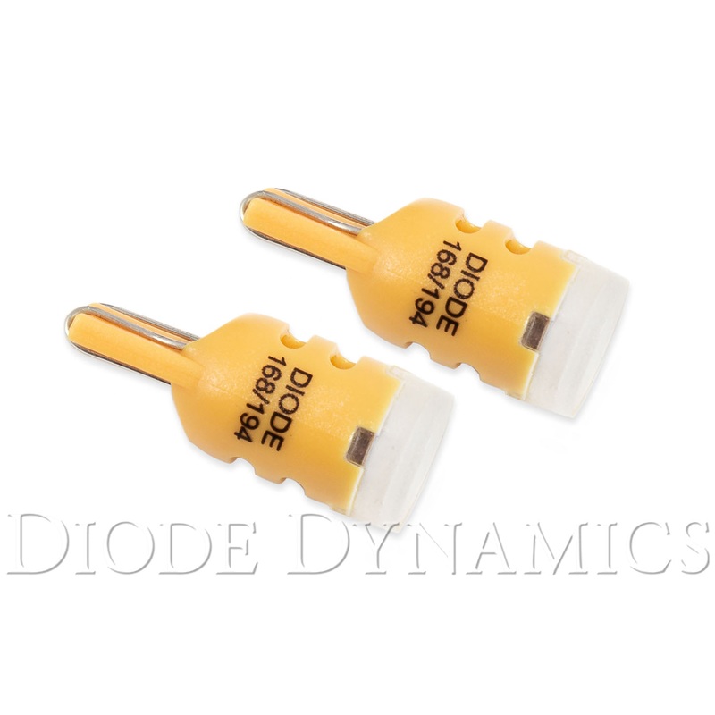 194 LED Bulb HP3 LED Amber Short Pair Diode Dynamics