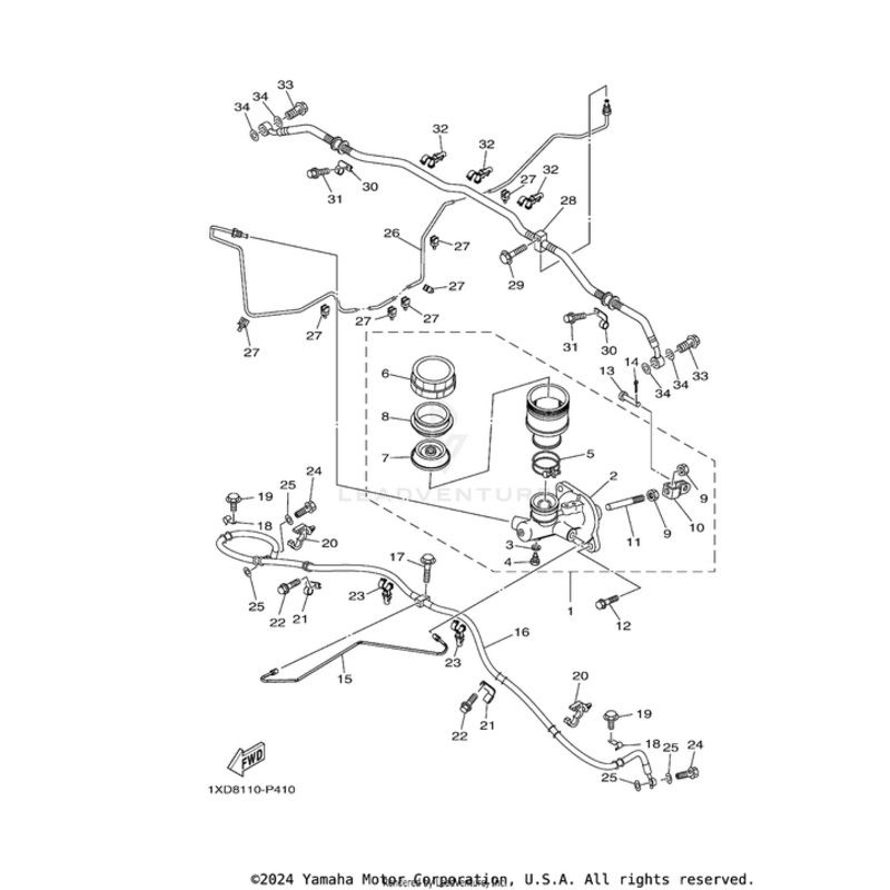 Brake Hose 1 by Yamaha