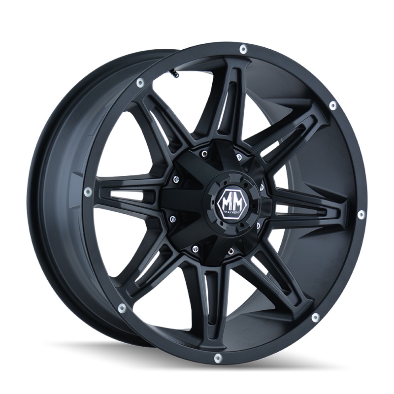 Mayhem 8090 Rampage 18×9 / 5×114.3 BP / -12mm Offset / 87mm Hub Matte Black Wheel
