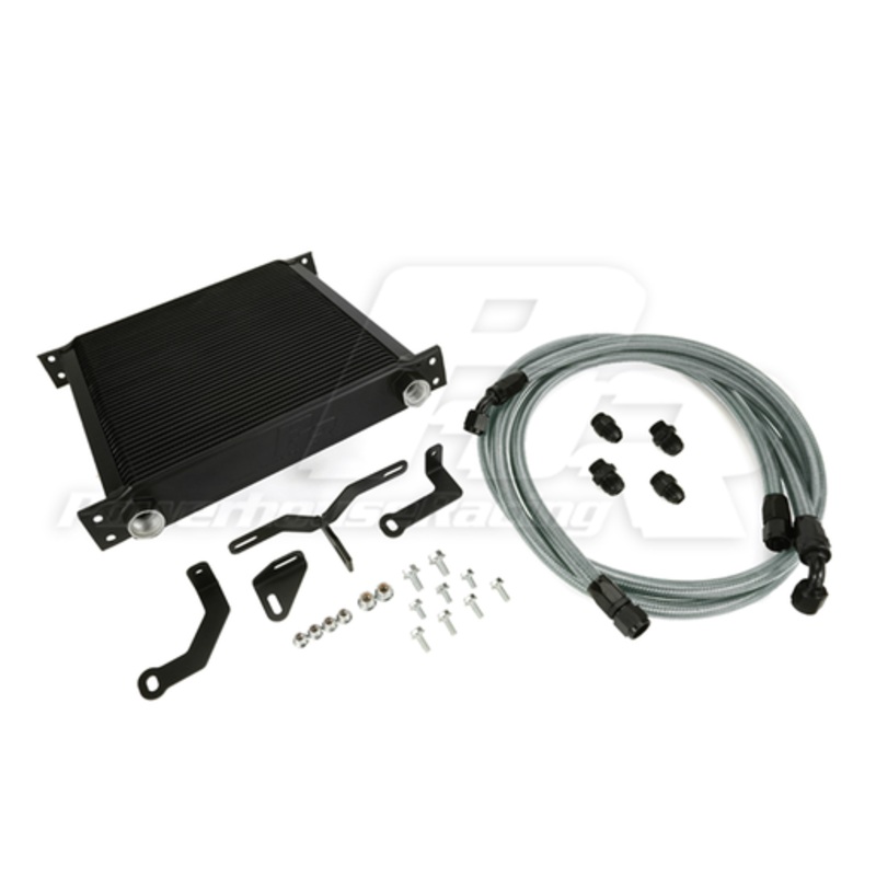 PHR Transmission Cooler for Ford 6R80 Conversion into Supra – Stainless braided hose – Black hose ends