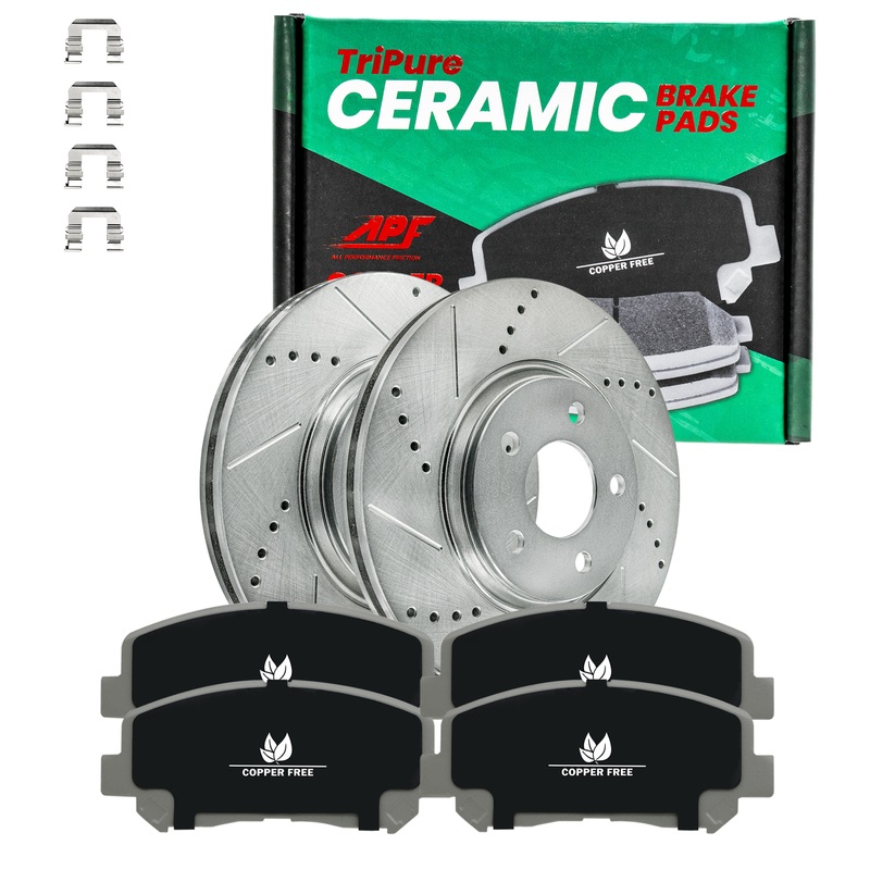 Rear TriPure Copper Free Brake Kit compatible with Acura 2001-2003