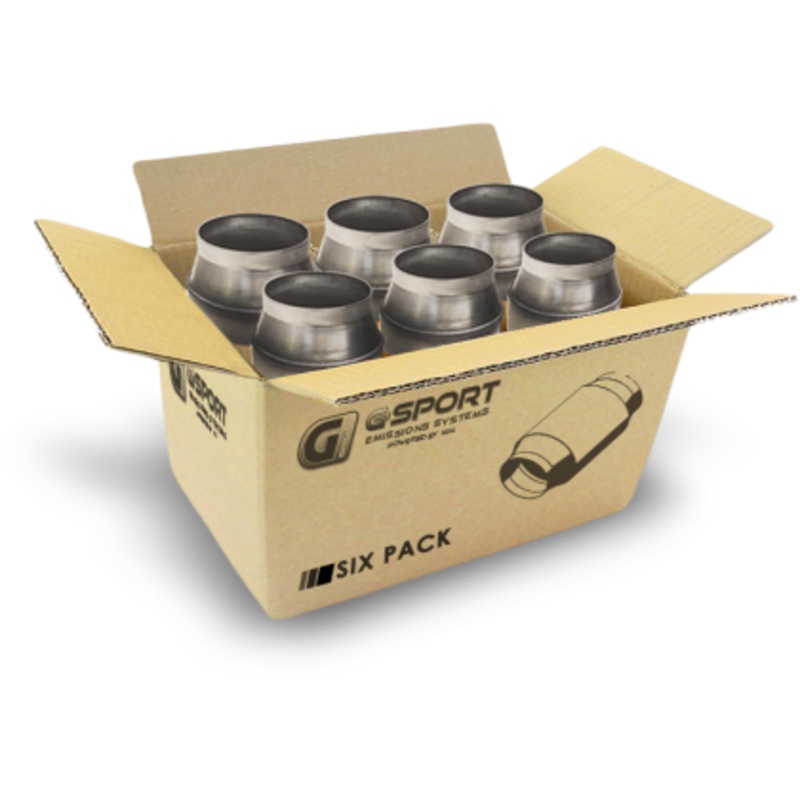 GESI G-Sport 6PK 400 CPSI EPA Compliant 4inx4.5in High Output GEN2 Catalytic Conv – Substrate Only (650200)