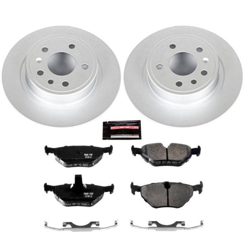 PowerStop Power Stop 99-10 Saab 9-5 Rear Z23 Evolution Sport Coated Brake Kit