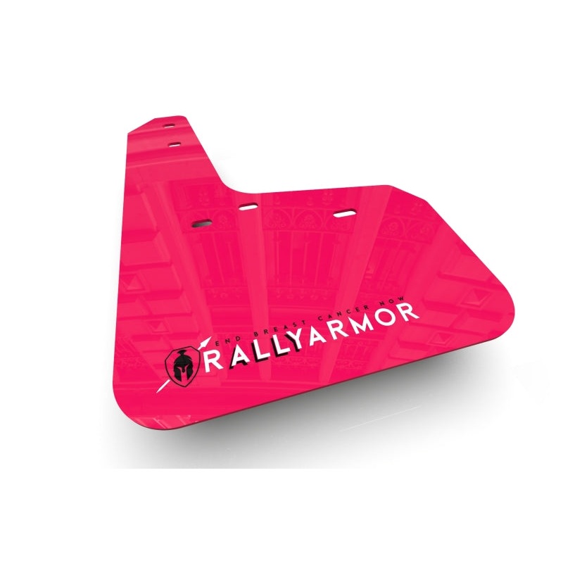Rally Armor 2010-14 Legacy Pink Mud Flap BCE White Logo | MF14-BC20-PK/WH