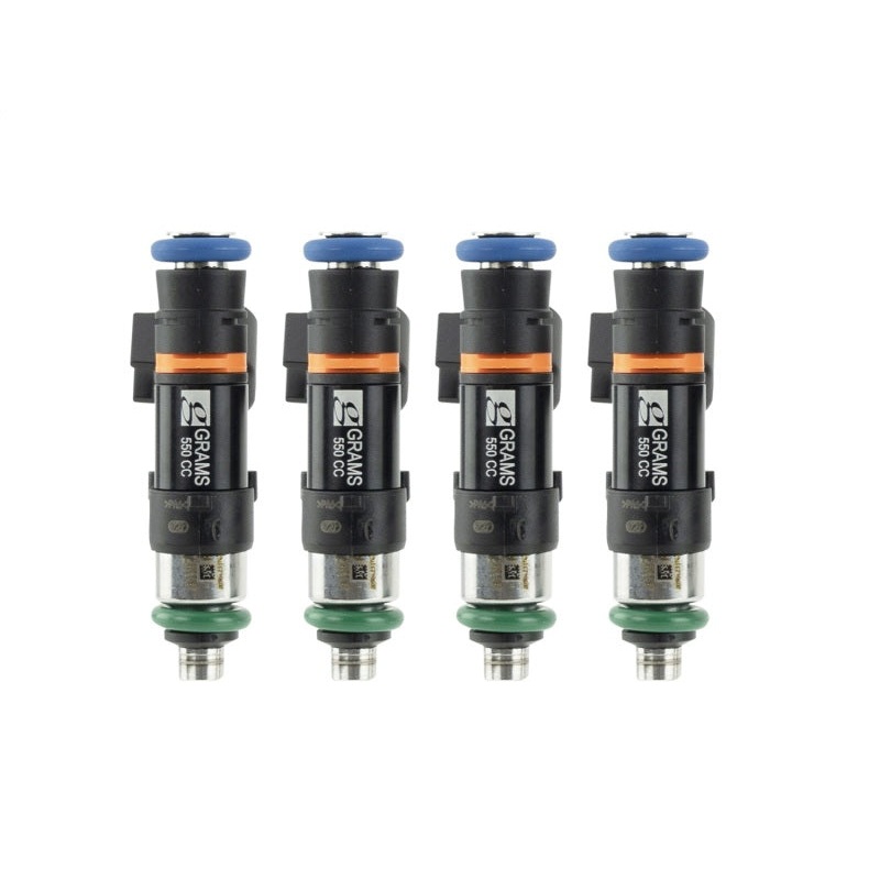 Grams Performance 02-11 Subaru WRX / 07+ STI / 07-11 Legacy 550cc Fuel Injectors (Set of 4)