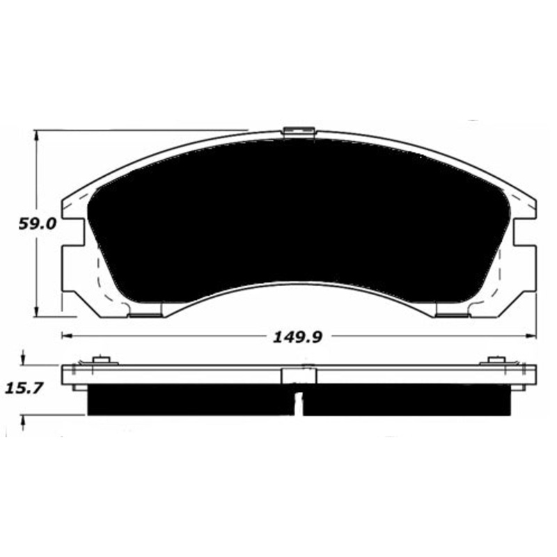 Porterfield Brake Pads for 1997 MITSUBISHI 3000 GT-SL
