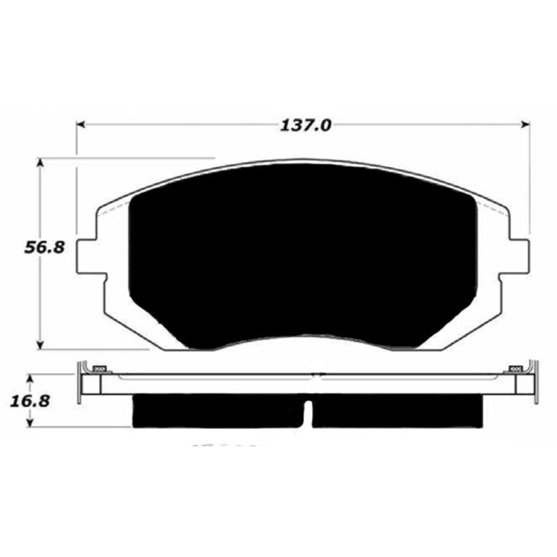 Porterfield Brake Pads for 2003 SUBARU FORESTER 2.5XS