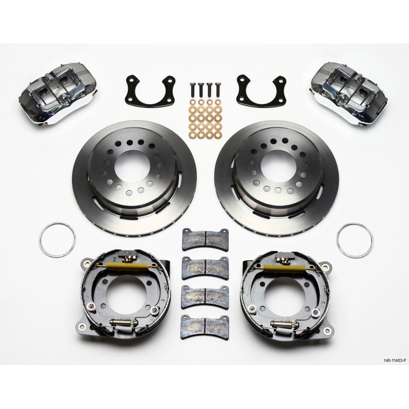 Wilwood Dynapro Low-Profile 11.00in P-Brake Kit – Polish Small Ford 2.50in Offset