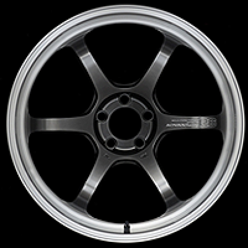 Advan R6 18×8.0 +45 5-100 Machining & Racing Hyper Black Wheel
