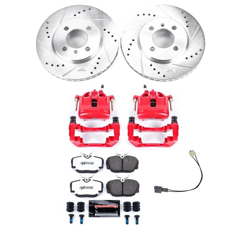 PowerStop Power Stop 91-92 BMW 318i Front Z36 Truck & Tow Brake Kit w/Calipers