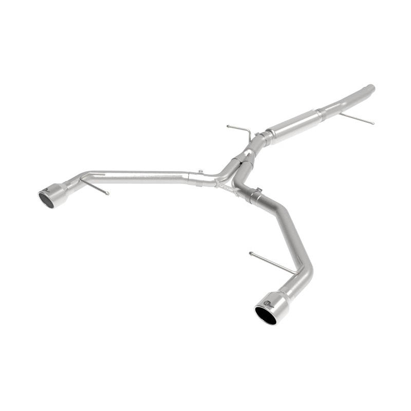 aFe MACHForce XP 3in-2.5in SS Exhaust Axle-Back 17-19 Audi A4 (B9) L4-2.0L (t) – Polished