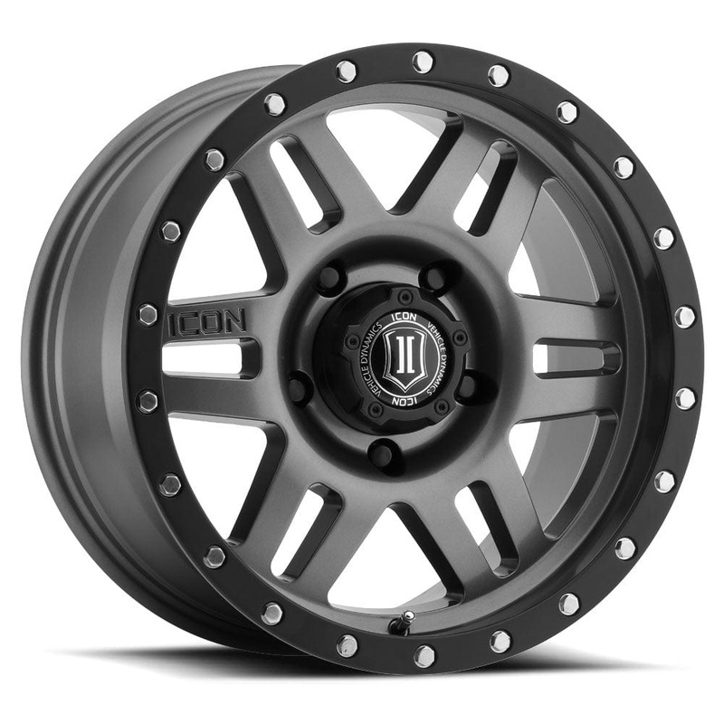 ICON Alloys Six Speed 17″ 5×150 Gun Metal