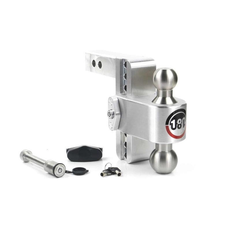 Weigh Safe 180 Hitch 6in Drop Hitch & 2in Shank (10K/12.5K GTWR) w/WS05 – Aluminum