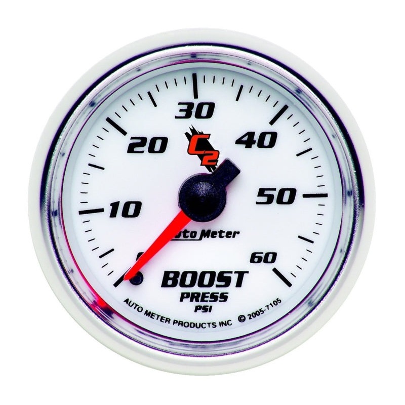 Autometer C2 52mm 0-60 PSI Mechanical Boost Gauge