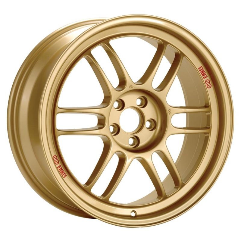 Enkei RPF1 17×9 5×114.3 45mm Offset 73mm Bore Gold Wheel  RX8