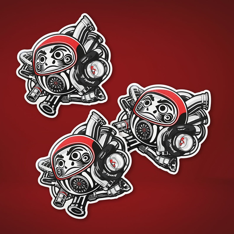 Arashi Daruma Sticker (3pcs)