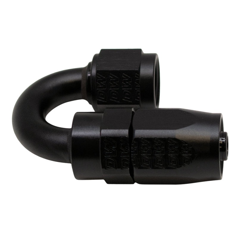 DeatschWerks 6AN Female Swivel 180-Degree Hose End CPE – Anodized Matte Black