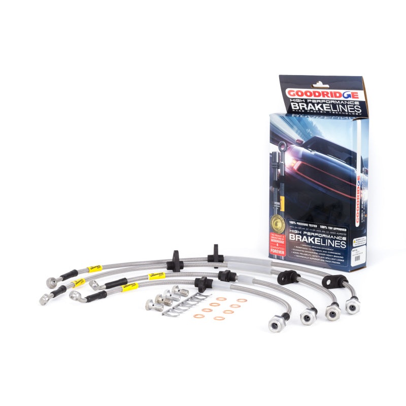 Goodridge 94-01 Acura Integra / 92-95 Honda Civic (w/Rear Disc & ABS) Stainless Steel Brake Line Kit