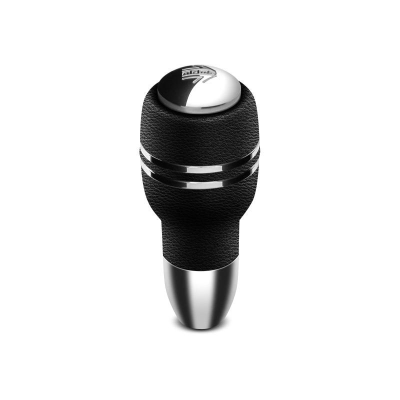 Momo Automatico Shift Knob – Black Leather, Chrome Insert