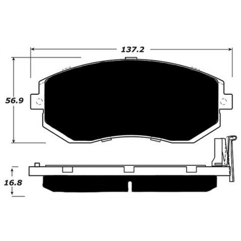 Porterfield Brake Pads for 2012 SUBARU IMPREZA SEDAN
