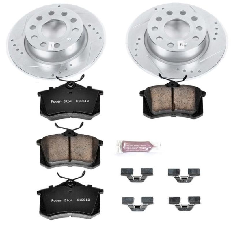 PowerStop Power Stop 10-13 Audi A3 Rear Z23 Evolution Sport Brake Kit