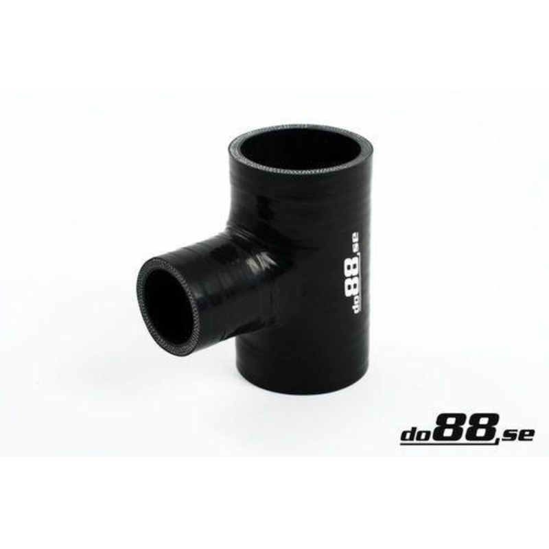 Silicone Hose Black T 2,125” + 1” (54+25mm)