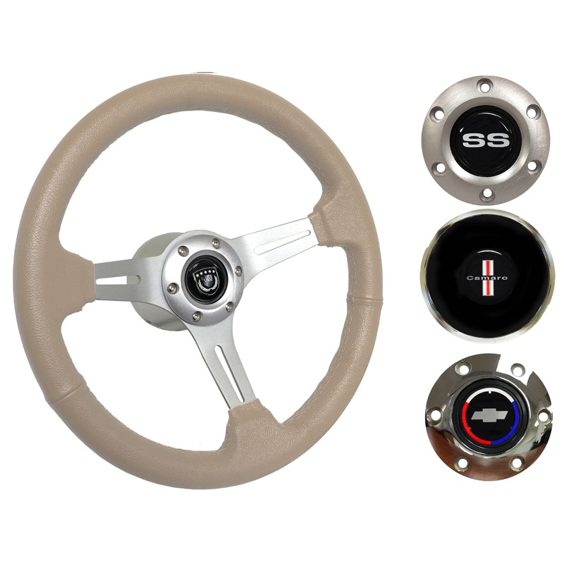 1967-68 Camaro Steering Wheel Kit | Tan Leather | ST3014TAN