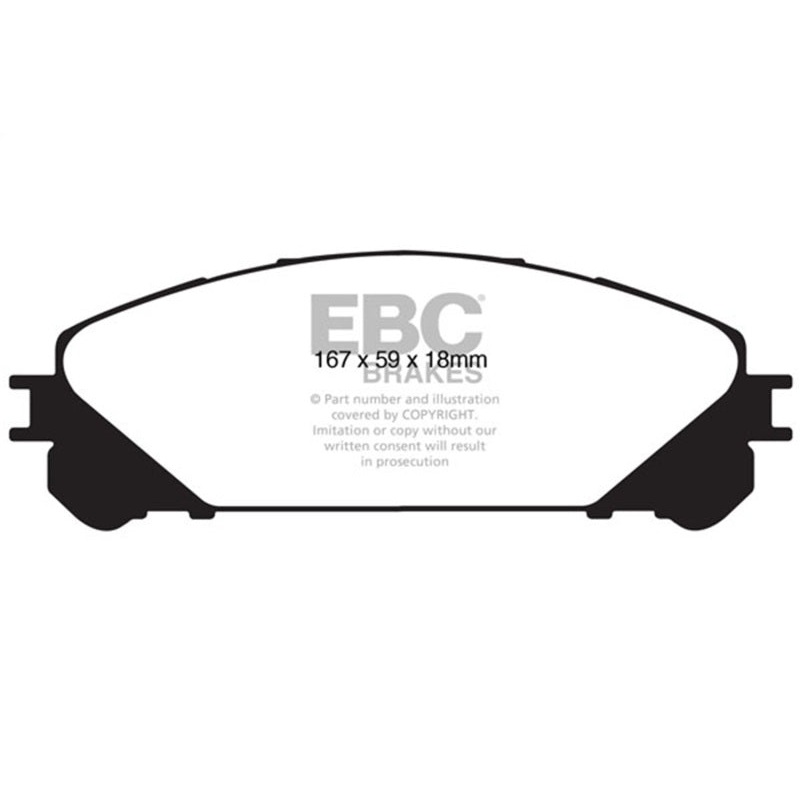 EBC 10+ Lexus RX350 3.5 (Japan) Extra Duty Front Brake Pads