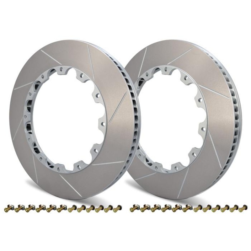Girodisc Front 2 Piece Rotor Ring Replacements Ferrari 458 Italia 10-15 (Hardware and two rings included)