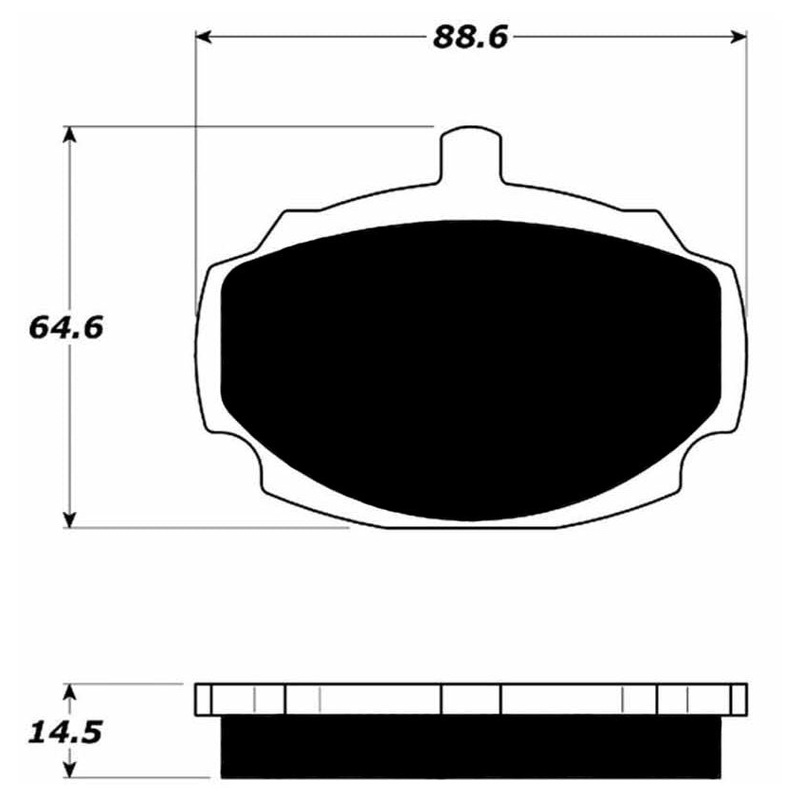Porterfield Brake Pads for 1968 MG MGB