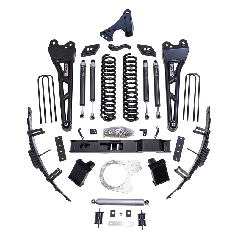 ReadyLift 8.5″ Lift Kit with Falcon Shocks and Radius Arms 2017-2022 Ford Super Duty F250/F350 Diesel 4WD