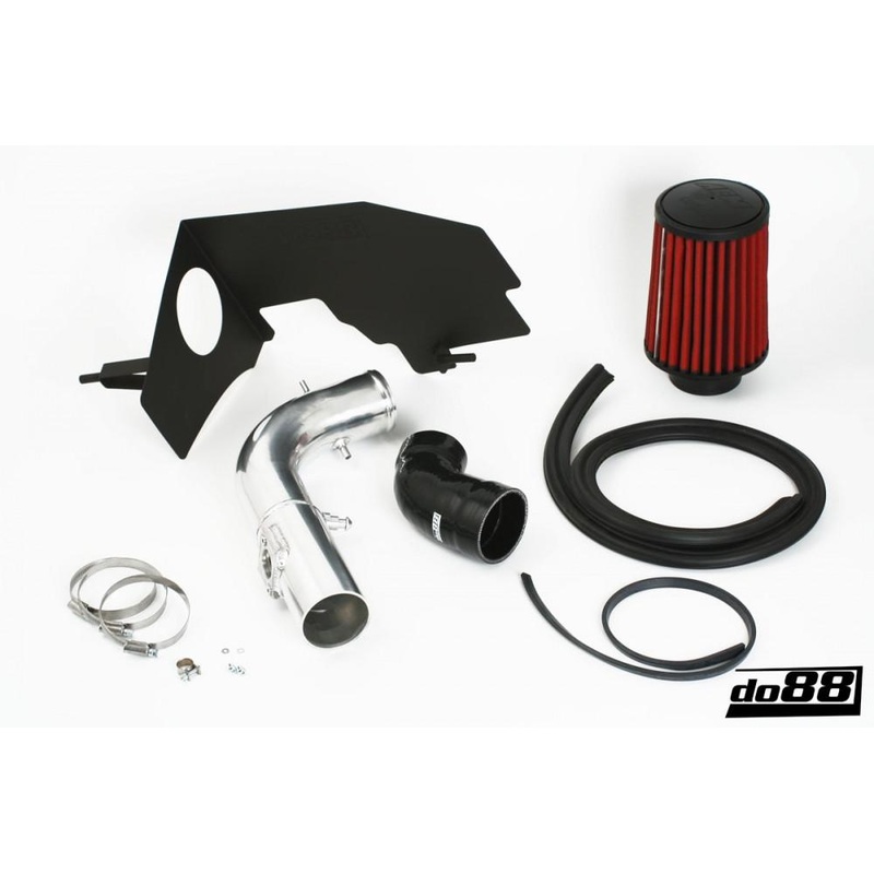 SAAB 9-3 2.0T 2005- Turbo intake system with filter, black hose
