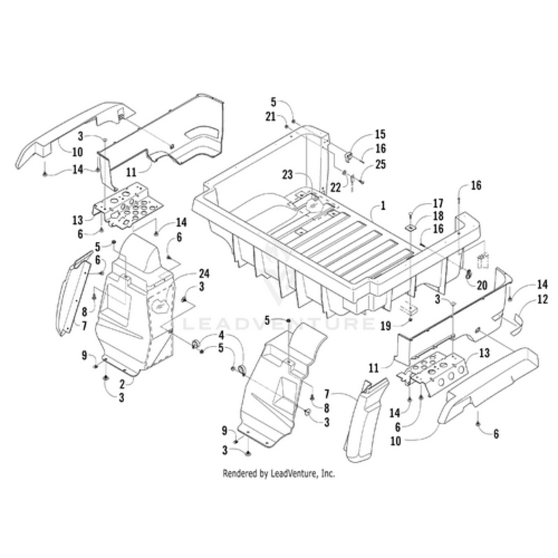 Heat Shield – Rear Splash Panel – Right by Arctic Cat