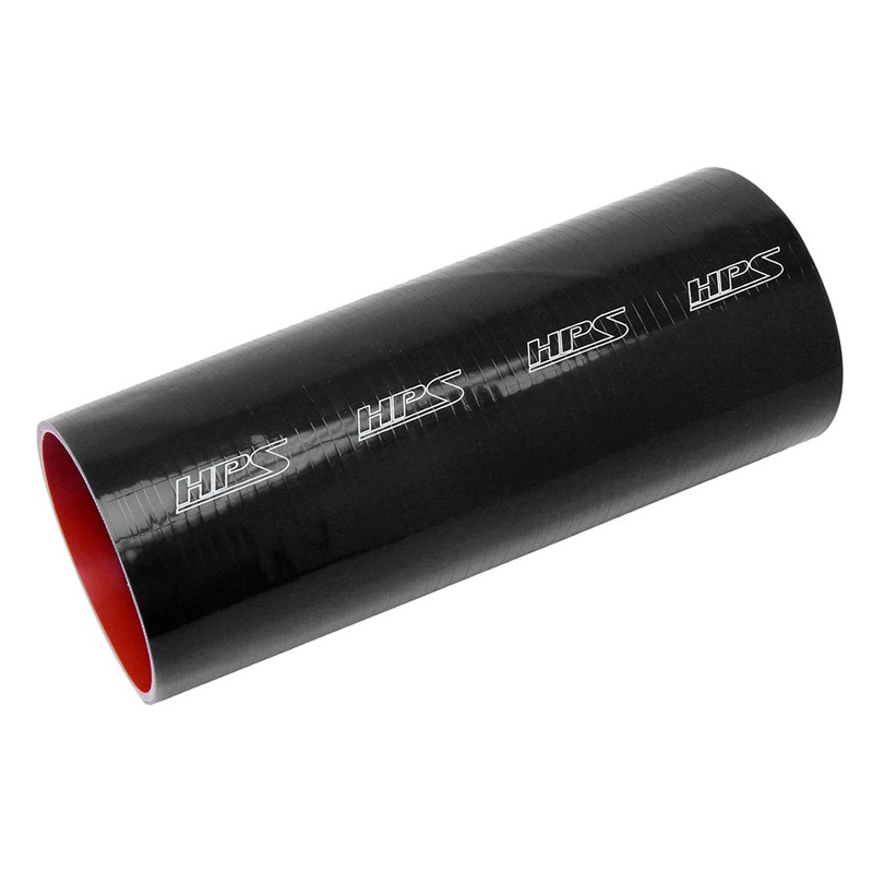 HPS 10″ 6-ply Reinforced Silicone Straight Coupler Hose | Universal (HTST-1000-BLK)