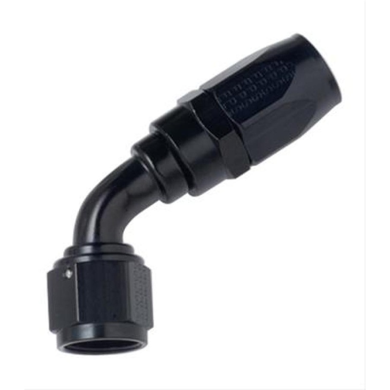 Fragola -6AN x 45 Degree P/S Hose End Aluminum – Black Only