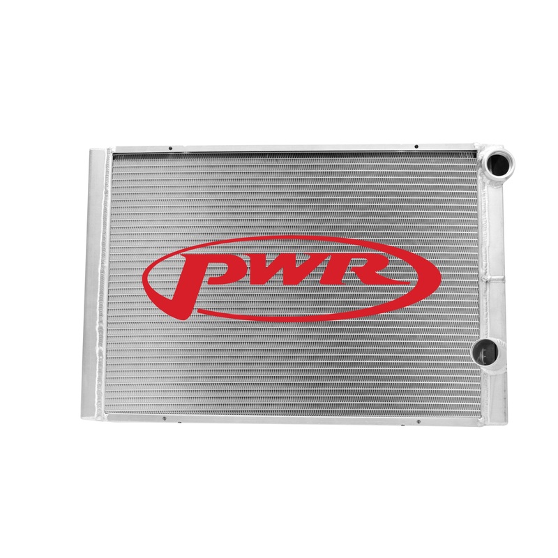 PWR – Radiator 42mm Double Pass Extruded Tube Closed  26”x19”  1-3/4” High Outlet