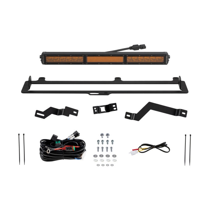 Diode Dynamics 2022+ Toyota Tundra TRD Pro Grille Light Bar Kit – Amber Combo