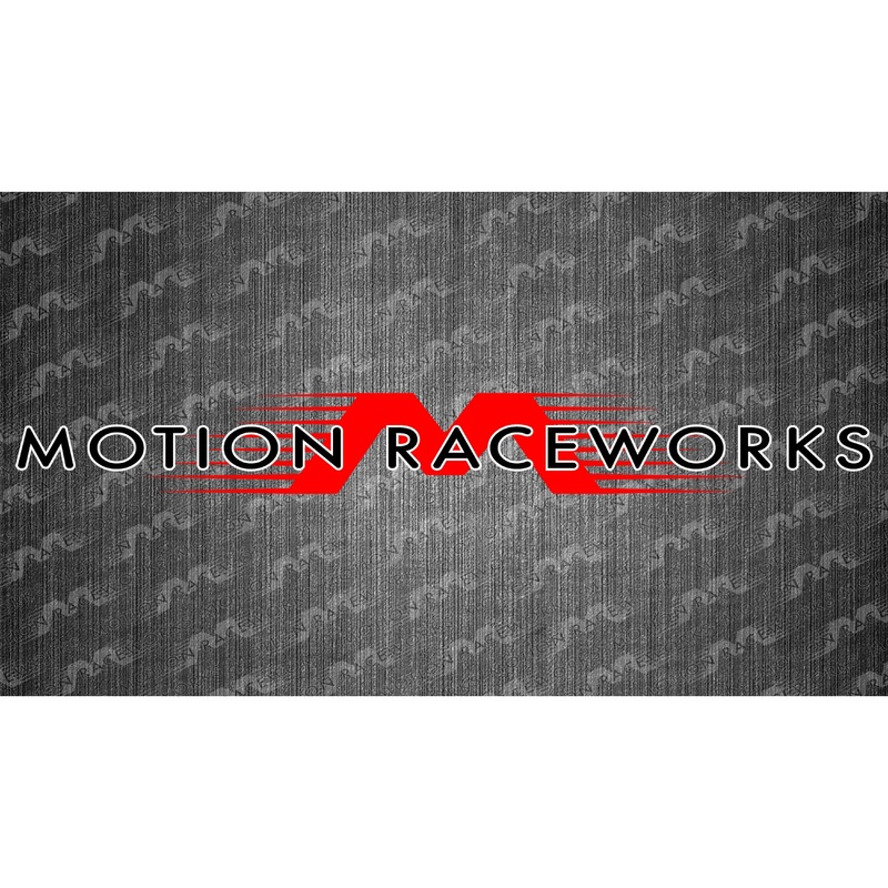 Red/White Motion Raceworks Large Decal 48″x6″