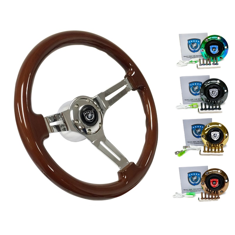 2006+ Toyota FJ Cruiser Steering Wheel Kit | Mahogany Wood | ST3011