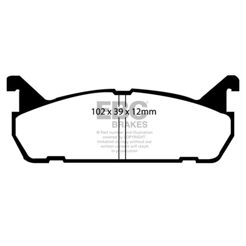 EBC 91-96 Ford Escort 1.8 Yellowstuff Rear Brake Pads
