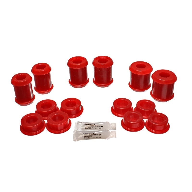 Energy Suspension 04-09 Cadillac XLR/XLR-V / 97-12 Corvette Red Rear End C/A Bushing Set