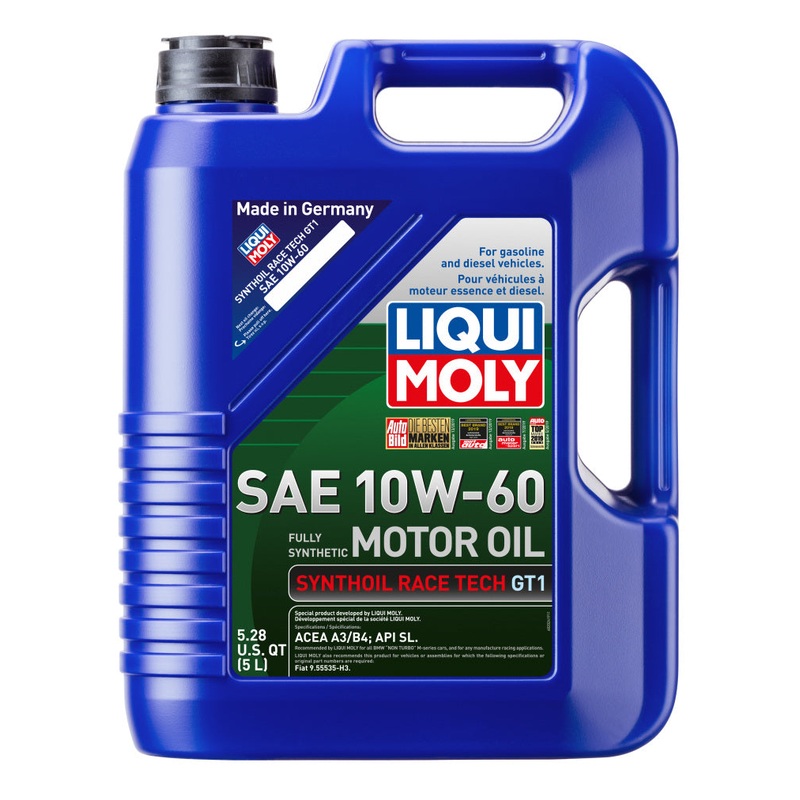 LIQUI MOLY 5L Synthoil Race Tech GT1 Motor Oil SAE 10W60