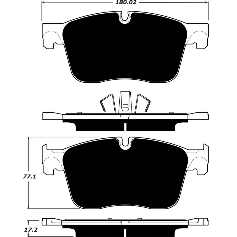 Porterfield Brake Pads for 2018 JAGUAR XF/XFR 6 Cyl