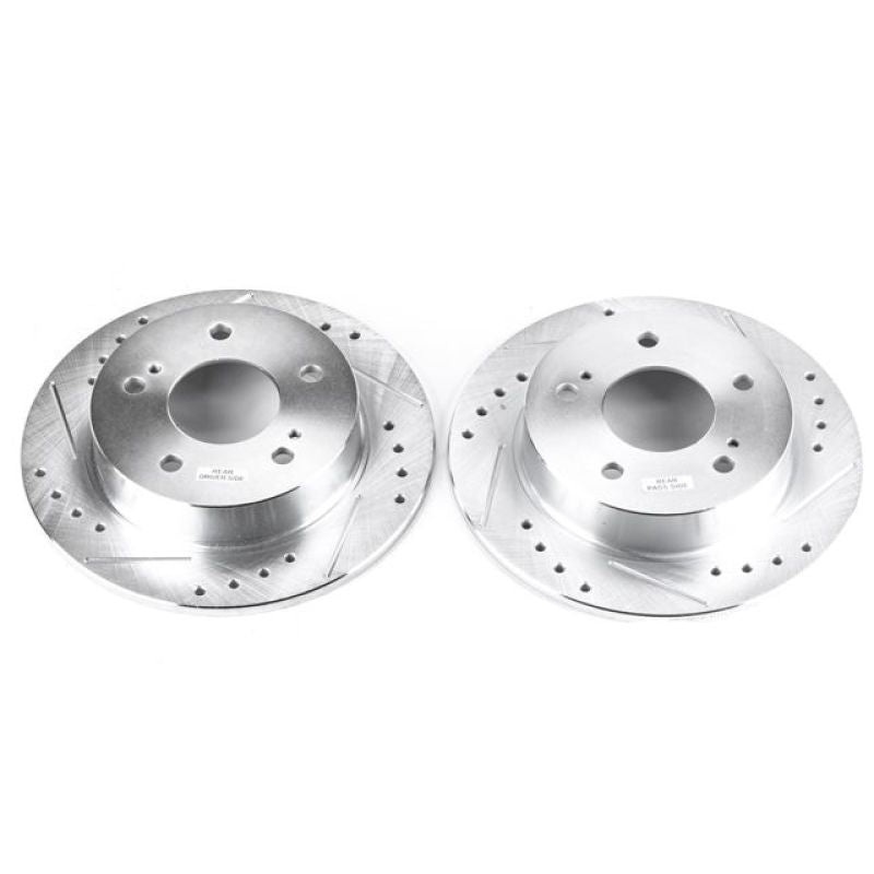 Power Stop 94-98 Nissan 240SX Rear Evolution Drilled & Slotted Rotors – Pair